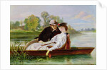 Lovers in a Punt by John-Bagnold Burgess