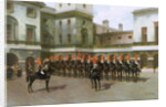 The Blues and Royals, Guard Mounting Parade, Whitehall by Charles Edouard Armand-Dumaresq