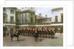 The Blues and Royals, Guard Mounting Parade, Whitehall by Charles Edouard Armand-Dumaresq
