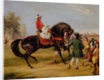 The Earl of Godolphin's 'Scham' with an Arab up, 1845 by Francis Calcraft Turner