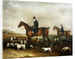 Michael Beverley with his Whipper in and Harriers, 1831 by Edwin W. Cooper