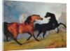Horses fighting by Sawrey Gilpin