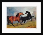 Horses fighting by Sawrey Gilpin