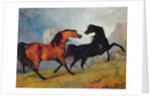 Horses fighting by Sawrey Gilpin