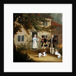 Two sportsmen with their pointers setting out from a cottage, c.1830 by James Pollard