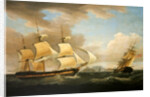 Shipping scene by Thomas Whitcombe
