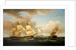 Shipping scene by Thomas Whitcombe