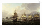 Vice-Admiral Parker's Action with the Dutch Fleet on the Doggerbank, 1781 by Dominic Serres