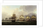 Vice-Admiral Parker's Action with the Dutch Fleet on the Doggerbank, 1781 by Dominic Serres
