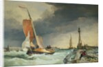 Zuider Zee - boat returning to port by Edward William Cooke