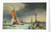 Zuider Zee - boat returning to port by Edward William Cooke