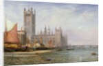 The Houses of Parliament and Westminster Bridge, c.1875 by James Richard Marquis