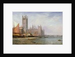 The Houses of Parliament and Westminster Bridge, c.1875 by James Richard Marquis