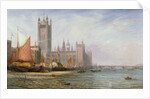 The Houses of Parliament and Westminster Bridge, c.1875 by James Richard Marquis