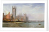 The Houses of Parliament and Westminster Bridge, c.1875 by James Richard Marquis