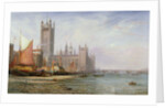 The Houses of Parliament and Westminster Bridge, c.1875 by James Richard Marquis