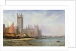 The Houses of Parliament and Westminster Bridge, c.1875 by James Richard Marquis