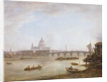 St Paul's and Blackfriars Bridge by William Marlow