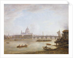 St Paul's and Blackfriars Bridge by William Marlow