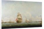 Victory leaving Portsmouth by Captain William Elliott