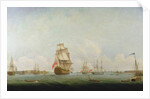 Victory leaving Portsmouth by Captain William Elliott