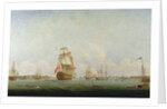 Victory leaving Portsmouth by Captain William Elliott