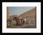 Loading the Drays at Whitbread Brewery, Chiswell Street, London, 1783 by George Garrard