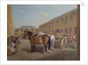 Loading the Drays at Whitbread Brewery, Chiswell Street, London, 1783 by George Garrard
