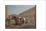 Loading the Drays at Whitbread Brewery, Chiswell Street, London, 1783 by George Garrard