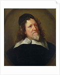 Portrait of Inigo Jones wearing a black tunic and cap by Jonathan Richardson