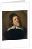 Portrait of Inigo Jones wearing a black tunic and cap by Jonathan Richardson