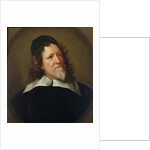 Portrait of Inigo Jones wearing a black tunic and cap by Jonathan Richardson