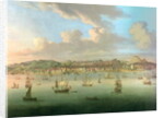 The British Fleet Sailing into Lisbon Harbour, 1735 by Peter Monamy