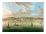 The British Fleet Sailing into Lisbon Harbour, 1735 by Peter Monamy