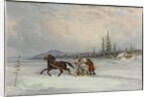 Habitants Sleighing, c.1855 by Cornelius Krieghoff