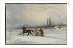 Habitants Sleighing, c.1855 by Cornelius Krieghoff