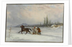 Habitants Sleighing, c.1855 by Cornelius Krieghoff