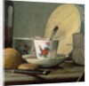 Jar of Apricots, 1758, detail by Jean-Baptiste Simeon Chardin