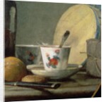 Jar of Apricots, 1758, detail by Jean-Baptiste Simeon Chardin