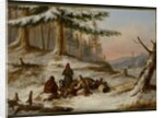 Moose Hunters, c.1859 by Cornelius Krieghoff