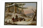 Moose Hunters, c.1859 by Cornelius Krieghoff
