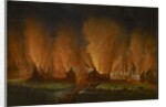 The Fire in the Saint-Jean Quarter, Seen Looking Westward, 1848 by Joseph Légaré