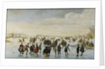 Skaters on the Amstel, c.1620 by Arent Arentsz