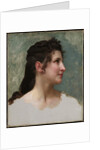 Study of a Girl's Head, c.1890 by William-Adolphe Bouguereau