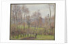 Poplars, Grey Weather, Eragny, 1895 by Camille Pissarro