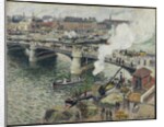 Pont Boieldieu in Rouen, Damp Weather, 1896 by Camille Pissarro