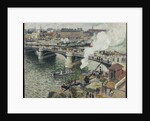 Pont Boieldieu in Rouen, Damp Weather, 1896 by Camille Pissarro