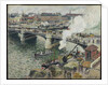 Pont Boieldieu in Rouen, Damp Weather, 1896 by Camille Pissarro