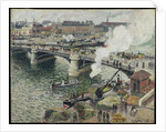 Pont Boieldieu in Rouen, Damp Weather, 1896 by Camille Pissarro