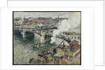 Pont Boieldieu in Rouen, Damp Weather, 1896 by Camille Pissarro